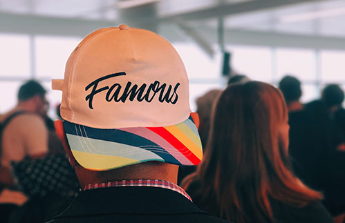 young person wearing a famous hat